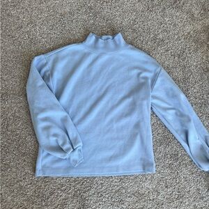 LOFT Light Blue Mock Neck Sweater